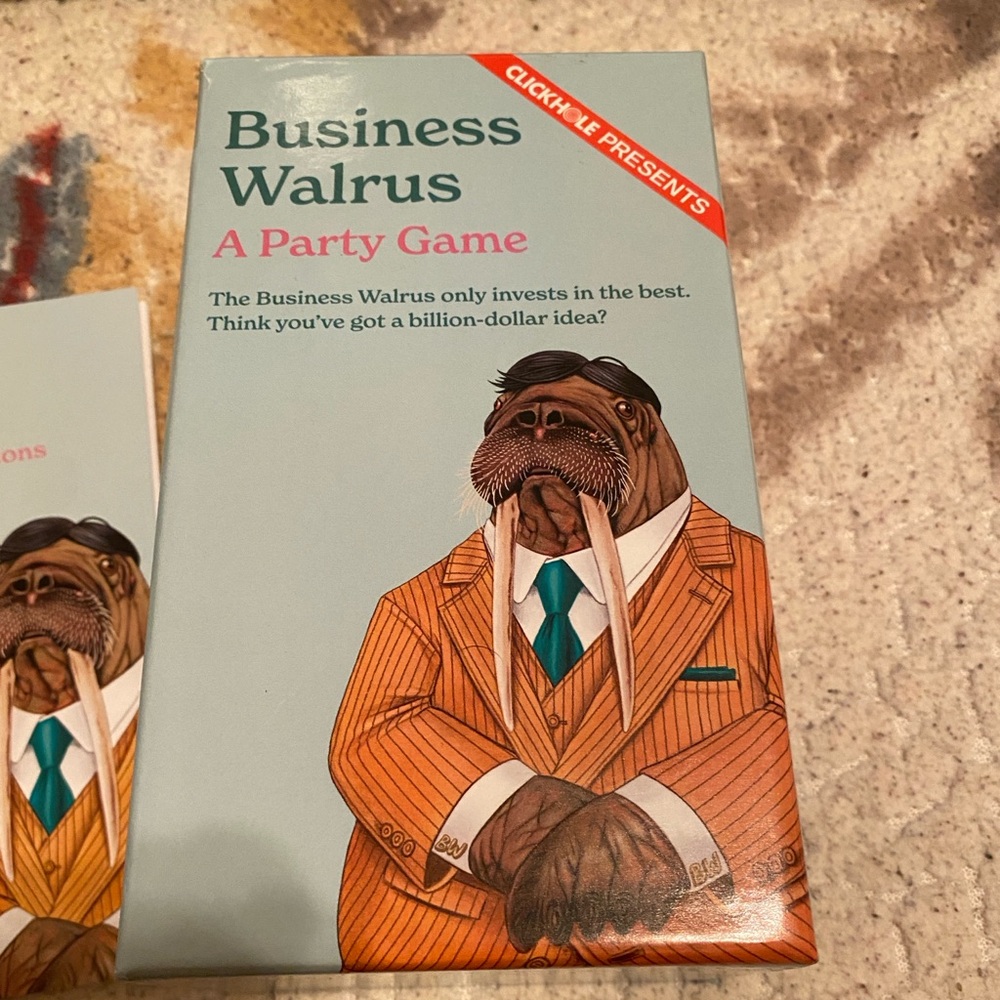 Business Walrus Party Game- #Brandnew